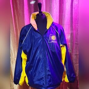 Indiana PACERS Coat. NBA Apparel from Carl Banks G-III Line, 2002 Season